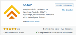 Installer Google Analytics 4 (GA4) sur votre site WordPress - Otus formation, centre de formation digitale